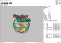 Mariscoscircle Embroidery File 6 sizes