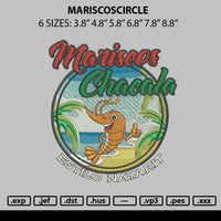 Mariscoscircle Embroidery File 6 sizes