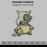 Marowak Pkemon Embroidery File 4 sizes