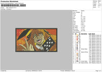 Mery Saotome Embroidery File 5 sizes