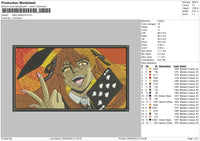 Mery Saotome Embroidery File 5 sizes