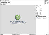 Maryhaventext Embroidery File 6 sizes