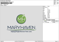 Maryhaventext Embroidery File 6 sizes