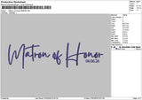 Matrontext Embroidery File 6 sizes