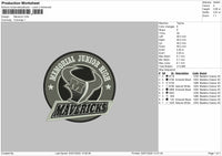 Mavericks Embroidery Design File