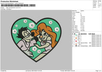 Maxroxanne Love Embroidery File 6 sizes