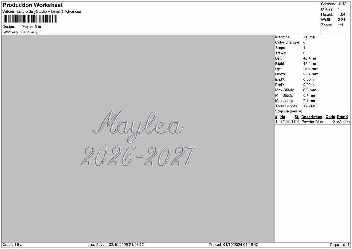 Names 26 27 Embroidery Machine Design 5 Files