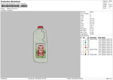 Milk 1501 Embroidery File 6 sizes
