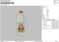 Milk 1501 Embroidery File 6 sizes