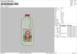 Milk 1501 Embroidery File 6 sizes