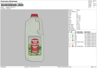 Milk 1501 Embroidery File 6 sizes