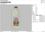 Milk 1501 Embroidery File 6 sizes