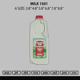 Milk 1501 Embroidery File 6 sizes