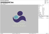 Logo 1203 Embroidery File 6 sizes