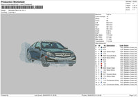 Mercedes Benz Embroidery File 5 sizes