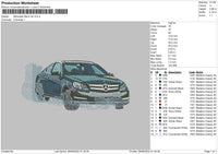 Mercedes Benz Embroidery File 5 sizes