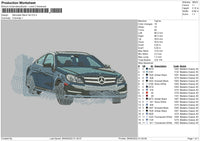 Mercedes Benz Embroidery File 5 sizes
