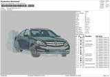 Mercedes Benz Embroidery File 5 sizes