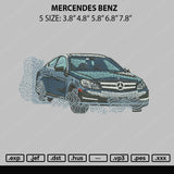 Mercedes Benz Embroidery File 5 sizes
