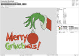 Merry Grinchmas V2 Embroidery File 6 sizes