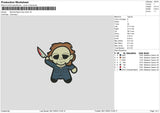 Michael Chibi Embroidery File 6 sizes