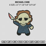 Michael Chibi Embroidery File 6 sizes