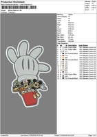 Mickey Balloon Patch Embroidery File 6 sizes