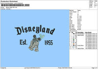 Dland Mickey 0207 Embroidery File 6 sizes