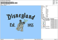 Dland Mickey 0207 Embroidery File 6 sizes