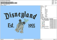 Dland Mickey 0207 Embroidery File 6 sizes