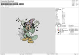 Mickey Halloween 23 Embroidery File 6 sizes