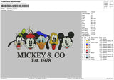 Mickeyfriends 1411 Embroidery File 6 sizes