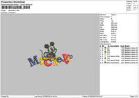 Mickeytext 0705 Embroidery File 6 sizes