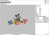 Mickeytext 0705 Embroidery File 6 sizes