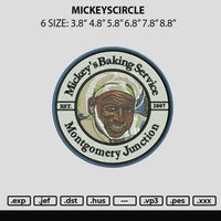 Mickeyscircle Embroidery File 6 sizes