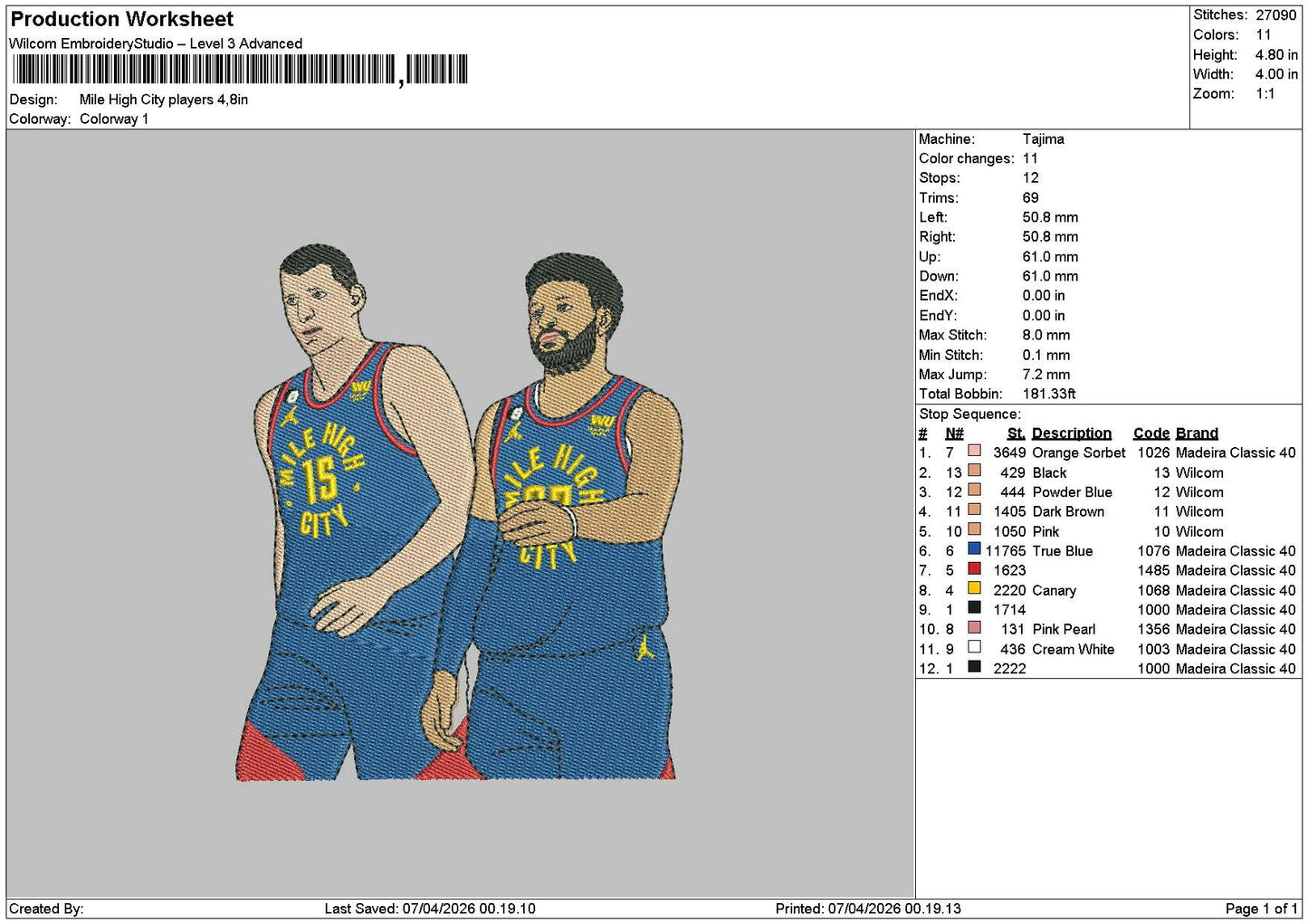 Players 0704 Embroidery File 6 sizes