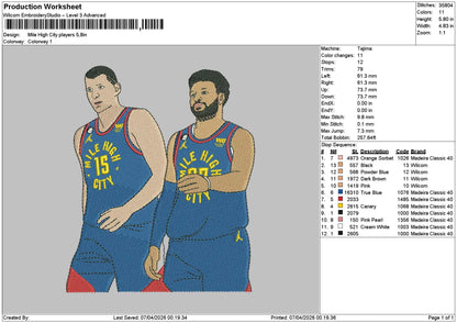 Players 0704 Embroidery File 6 sizes