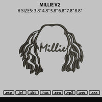 Millie V2 1306 Embroidery File 6 sizes