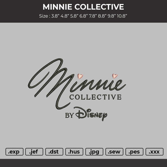 Minnie Collective Embroidery Machine Design File