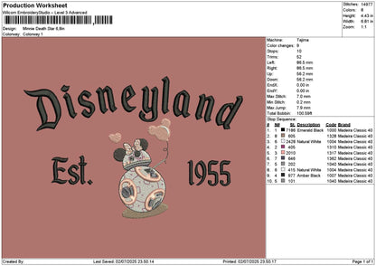 Dland Minnie 0207 Embroidery File 6 sizes