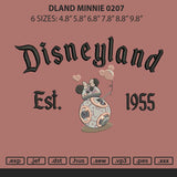Dland Minnie 0207 Embroidery File 6 sizes