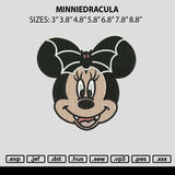 Minniedracula Embroidery File 6 sizes