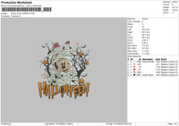 Minnie Halloween 02 Embroidery File 6 sizes