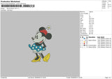 Minnie Flower Embroidery File 5 sizes