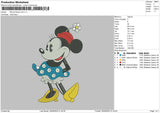 Minnie Flower Embroidery File 5 sizes