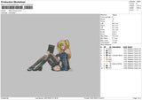 Misa Amane Embroidery File 4 sizes