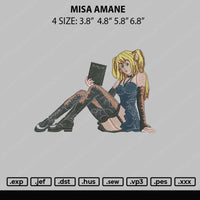 Misa Amane Embroidery File 4 sizes