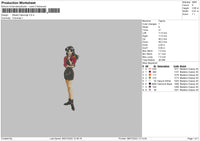 Misato Katsuragi Embroidery File 4 sizes