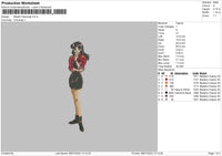 Misato Katsuragi Embroidery File 4 sizes