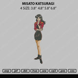 Misato Katsuragi Embroidery File 4 sizes
